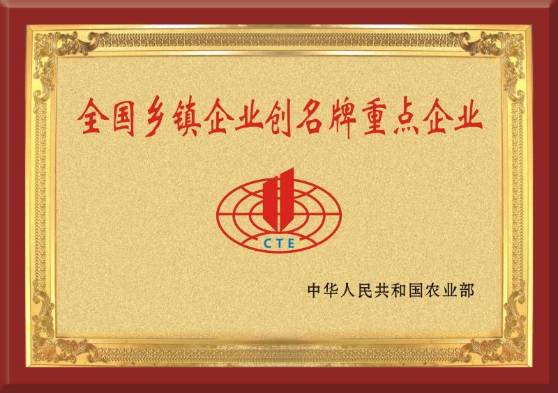 Tháng 5 năm 2000 được Bộ Nông nghiệp công nhận là doanh nghiệp trọng điểm tạo thương hiệu toàn quốc